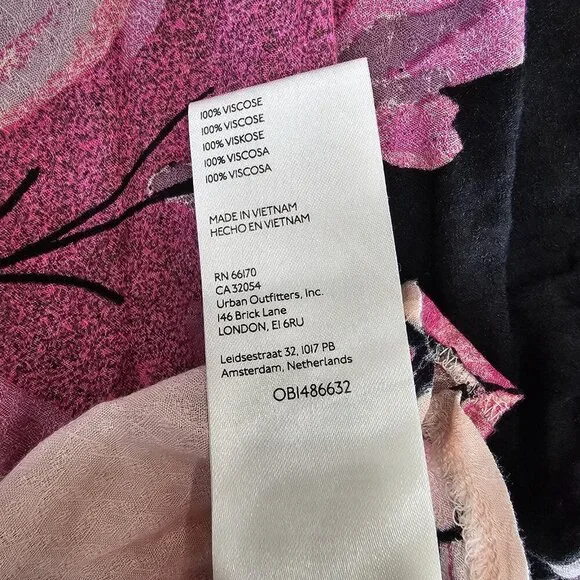 Free People Hot Tropics Open Front Sleeveless Top Size Medium Women Pink New - Picture 9 of 9